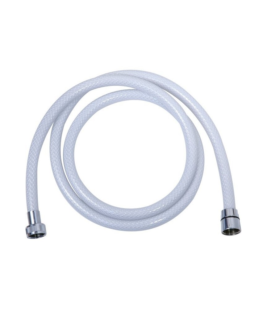 Flexible de douche tressé - Blanc - 1.5 M - Flexible de douche tressé - Blanc - 1.5 M -