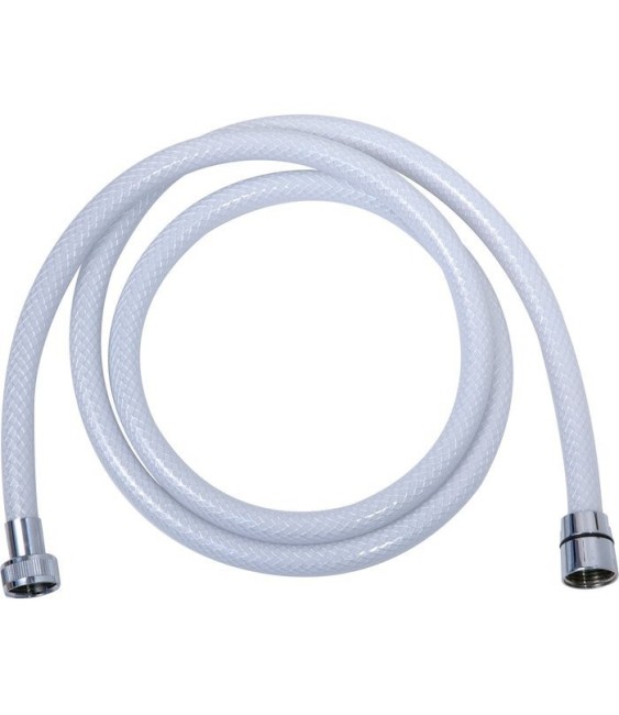 Flexible de douche tressé - Blanc - 1.5 M -