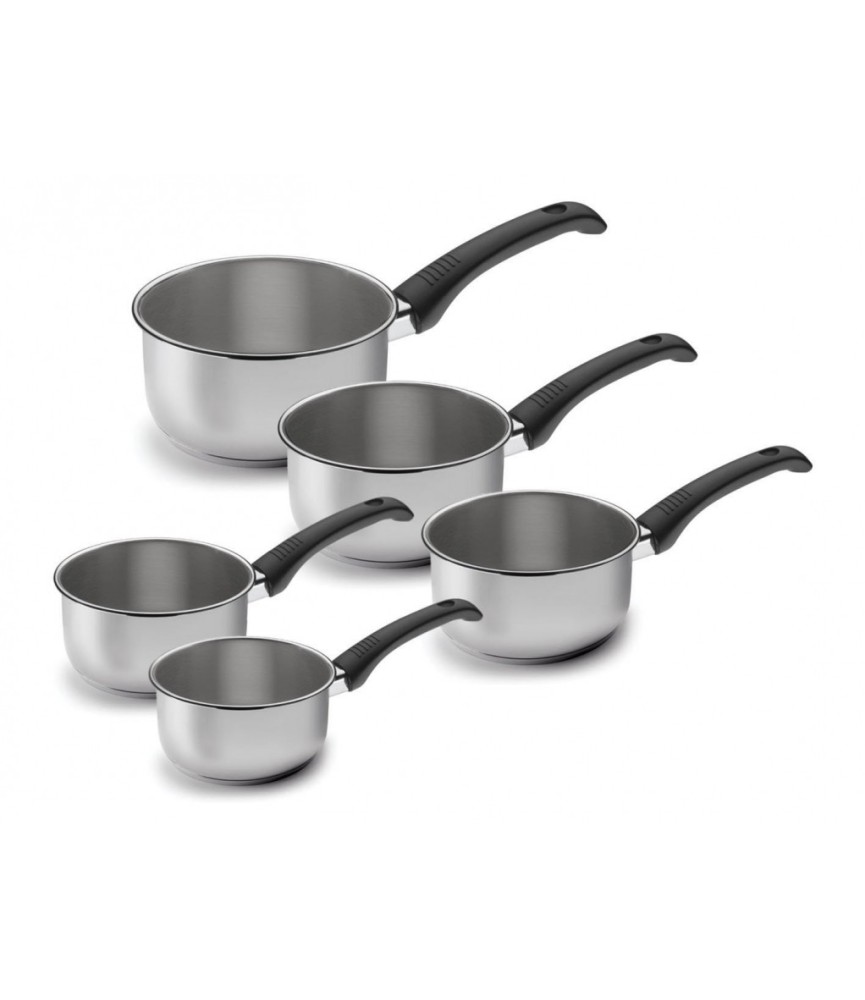 Batterie de 5 casseroles en Inox - 12 à 20 cm - Estudio - LACOR