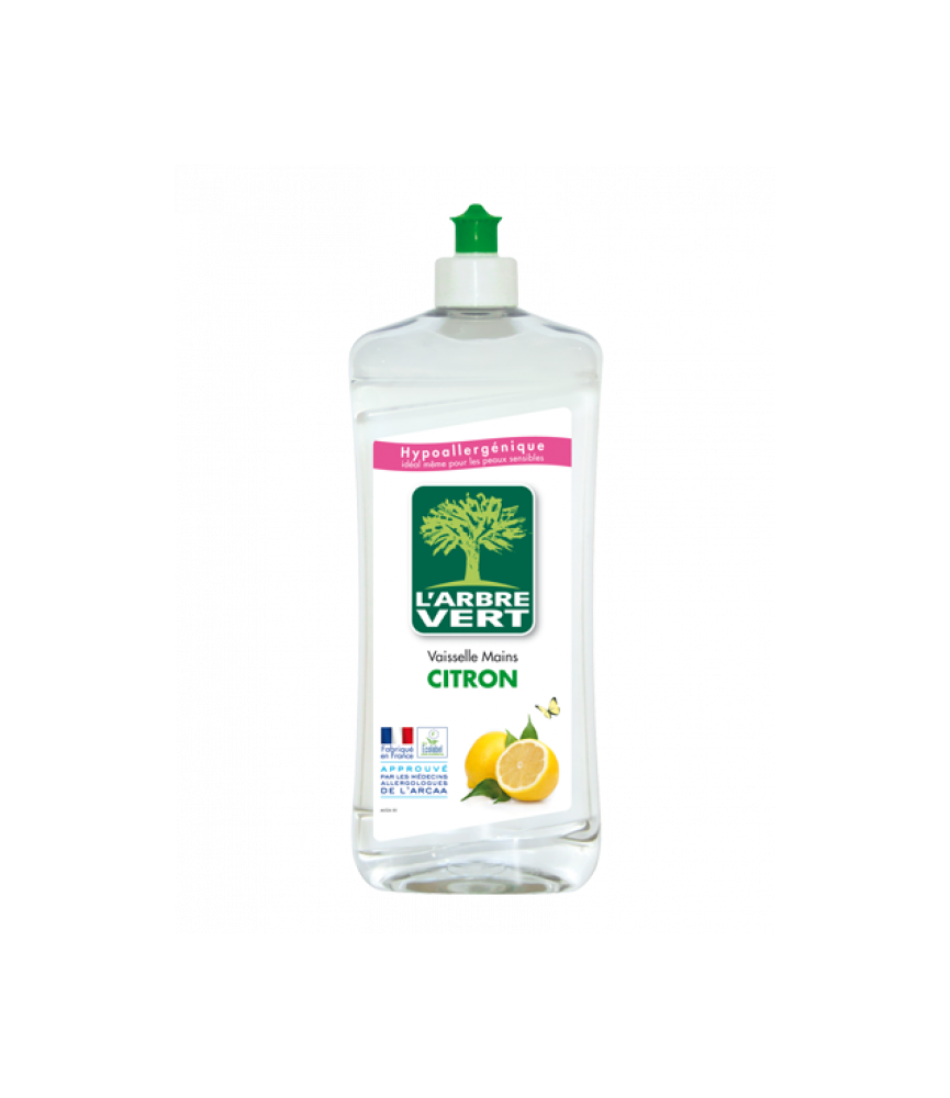 Liquide vaiselle main - Citron - 750 ml - L'ARBRE VERT Liquide vaiselle main - Citron - 750 ml - L'ARBRE VERT