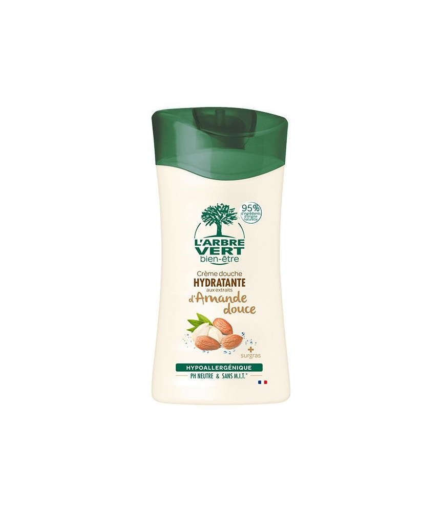 Crème Douche Hydratante - Aux extraits d'Amande douce - 250 ml - L'ARBRE VERT Crème Douche Hydratante - Aux extraits d'Amande douce - 250 ml - L'ARBRE VERT