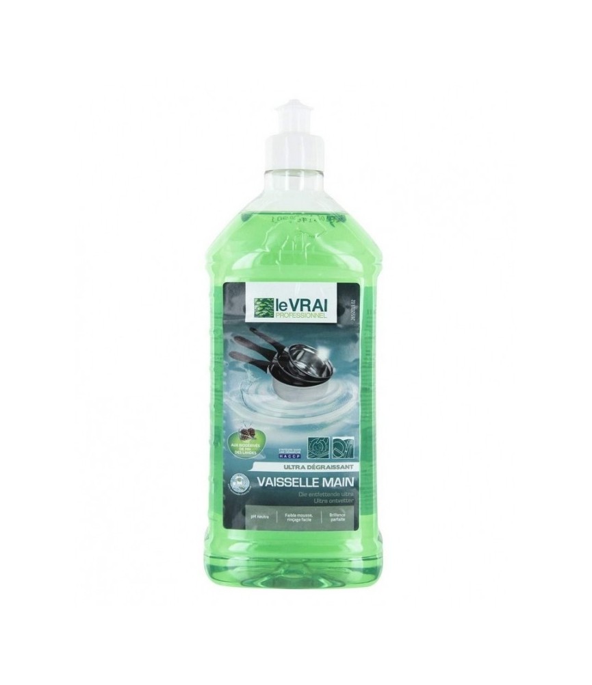 Liquide vaiselle main - Ultra dégraissant - PH neutre - 1 L - LE VRAI PROFESSIONNEL Liquide vaiselle main - Ultra dégraissant - PH neutre - 1 L - LE VRAI PROFESSIONNEL