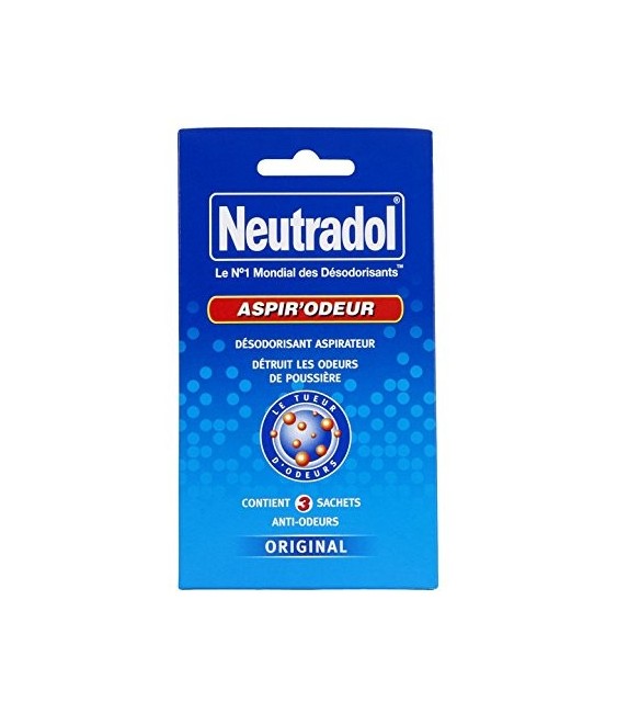 3 Sachets désodorisant pour Aspirateur - Aspi'Odeur - NEUTRADOL