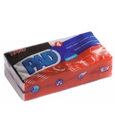 Tampon récurant suréponge synthétique - Tâches tenaces - Lot de 4 - PAD