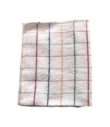 Serpillière bi-matières - Blanc - 50 x 60 cm - TISSAGES DE BEAULIEU