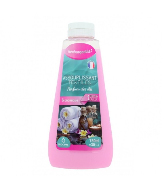 Assouplissant Textiles - Senteur des îles - 750 ml - BIOCIME