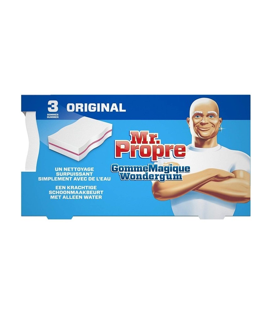 Gomme Magique Original Nettoyante - Pack de 3 - MR PROPRE Gomme Magique Original Nettoyante - Pack de 3 - MR PROPRE