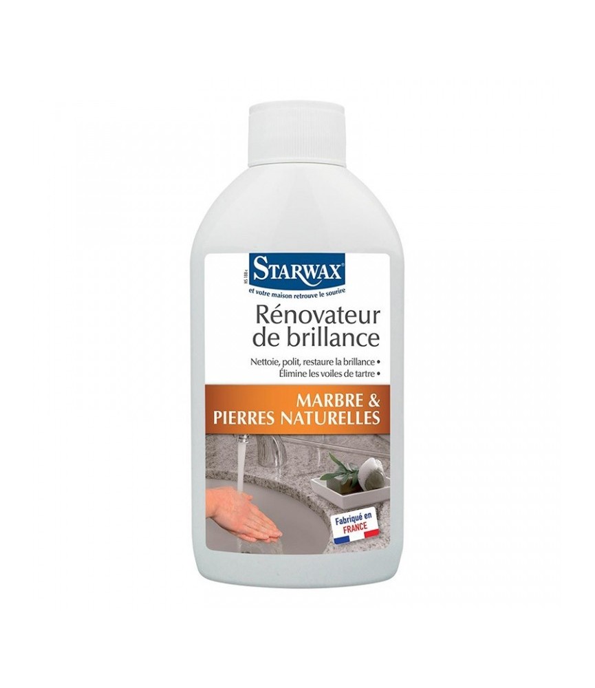 Rénovateur de brillance pour marbre et pierres naturelles - 250 ml - STARWAX Rénovateur de brillance pour marbre et pierres naturelles - 250 ml - STARWAX