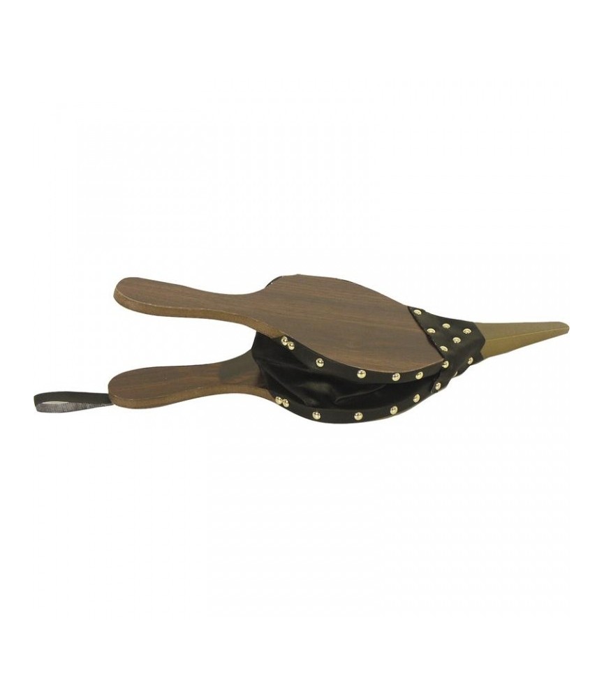 Soufflet en bois et simili cuir - 41 cm - AUBRY GASPARD