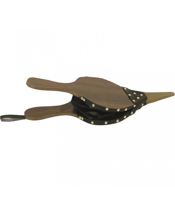 Soufflet en bois et simili cuir - 41 cm - AUBRY GASPARD