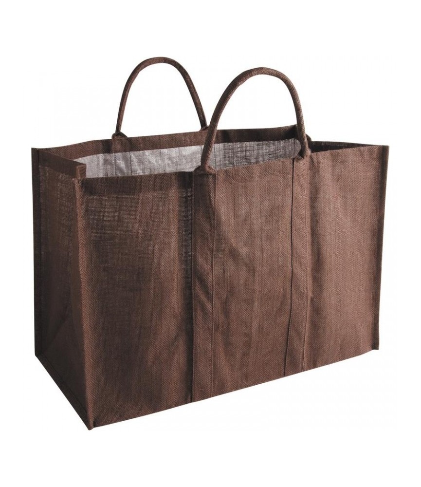Sac à bûches en jute - 60 cm - AUBRY GASPARD Sac à bûches en jute - 60 cm - AUBRY GASPARD