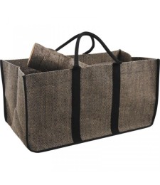 Sac à bûches en jute plastifié - 65 cm - AUBRY GASPARD