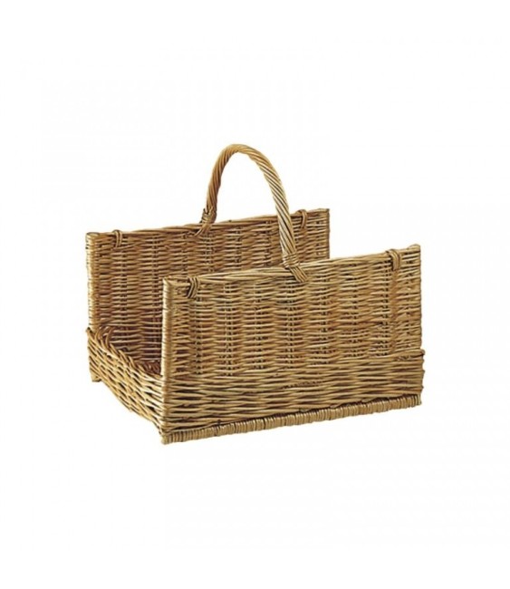 Porte-bûches en osier buff - 50 cm - AUBRY GASPARD