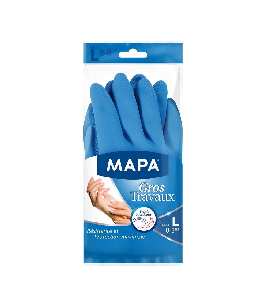 Gants de nettoyage - Spécial Gros travaux - Taille L - MAPA Gants de nettoyage - Spécial Gros travaux - Taille L - MAPA