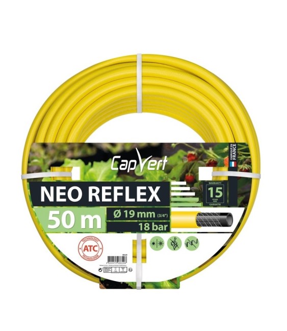 Tuyau d'arrosage Neo Reflex - 19 x 50 M - CAP VERT