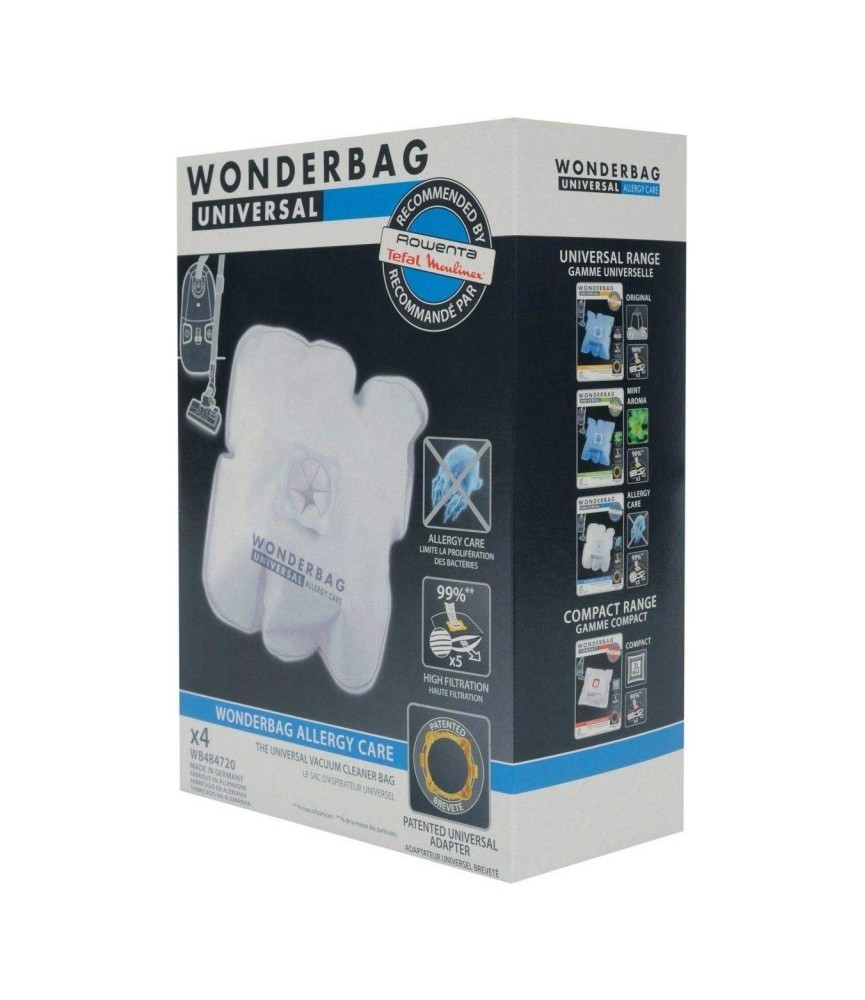 Sacs aspirateur Wonderbag Allergy Care x4 WB484720 - ROWENTA