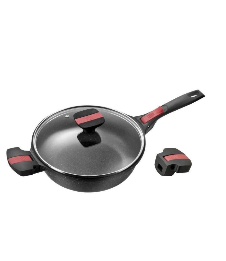 Sauteuse façon pierre - Manche amovible - Volna - 24 cm - PRADEL
