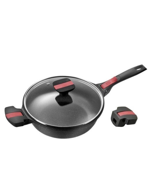 Sauteuse façon pierre - Manche amovible - Volna - 24 cm - PRADEL