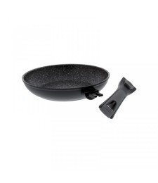 Poêle façon pierre - Manche amovible - Volna - 20 cm - PRADEL