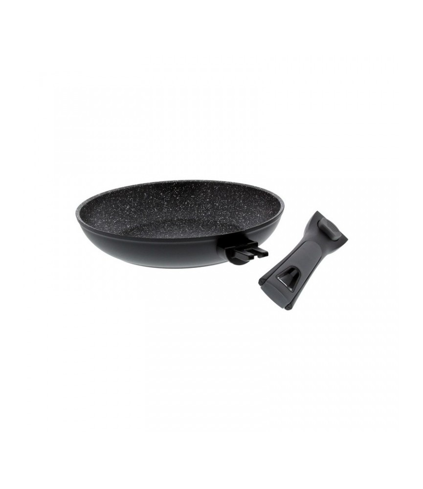 Poêle façon pierre - Manche amovible - Volna - 20 cm - PRADEL Poêle façon pierre - Manche amovible - Volna - 20 cm - PRADEL