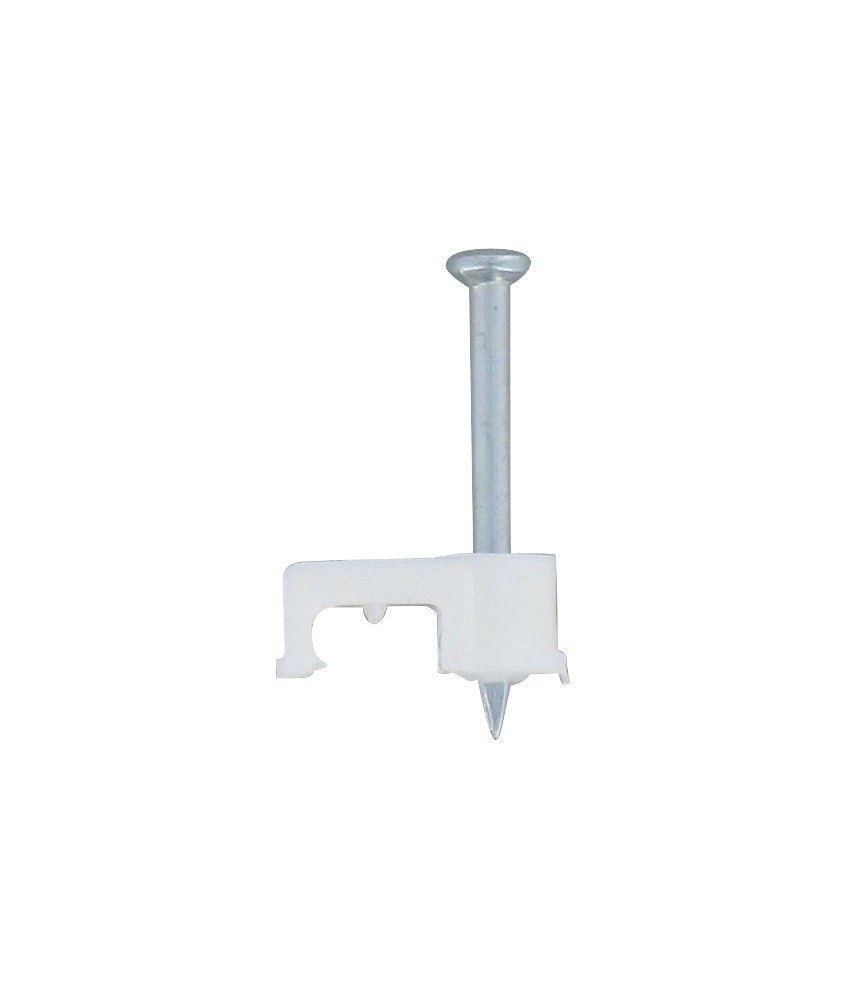 20 Cavaliers Fixfor - pour câble méplat 2 x 1 mm² - Blanc - LEGRAND