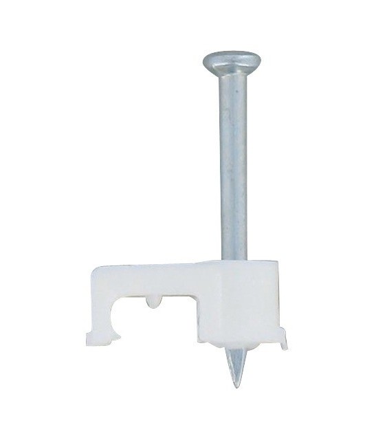 20 Cavaliers Fixfor - pour câble méplat 2 x 1 mm² - Blanc - LEGRAND
