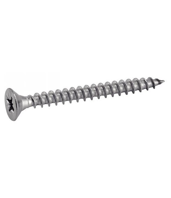 Vis pour bois aggloméré - Tête fraisée PZ - 80 mm - Lot de 100 - ACTON