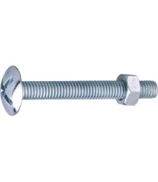 Boulon poêlier - Tête ronde - Large - Fendue - 25 x 8 mm - Lot de 100 - VISSAL