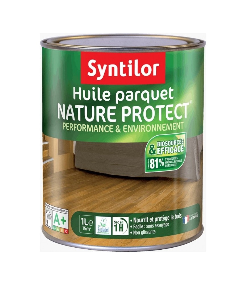 Huile pour parquet - Nature Protect - Incolore - 1 L - SYNTILOR Huile pour parquet - Nature Protect - Incolore - 1 L - SYNTILOR