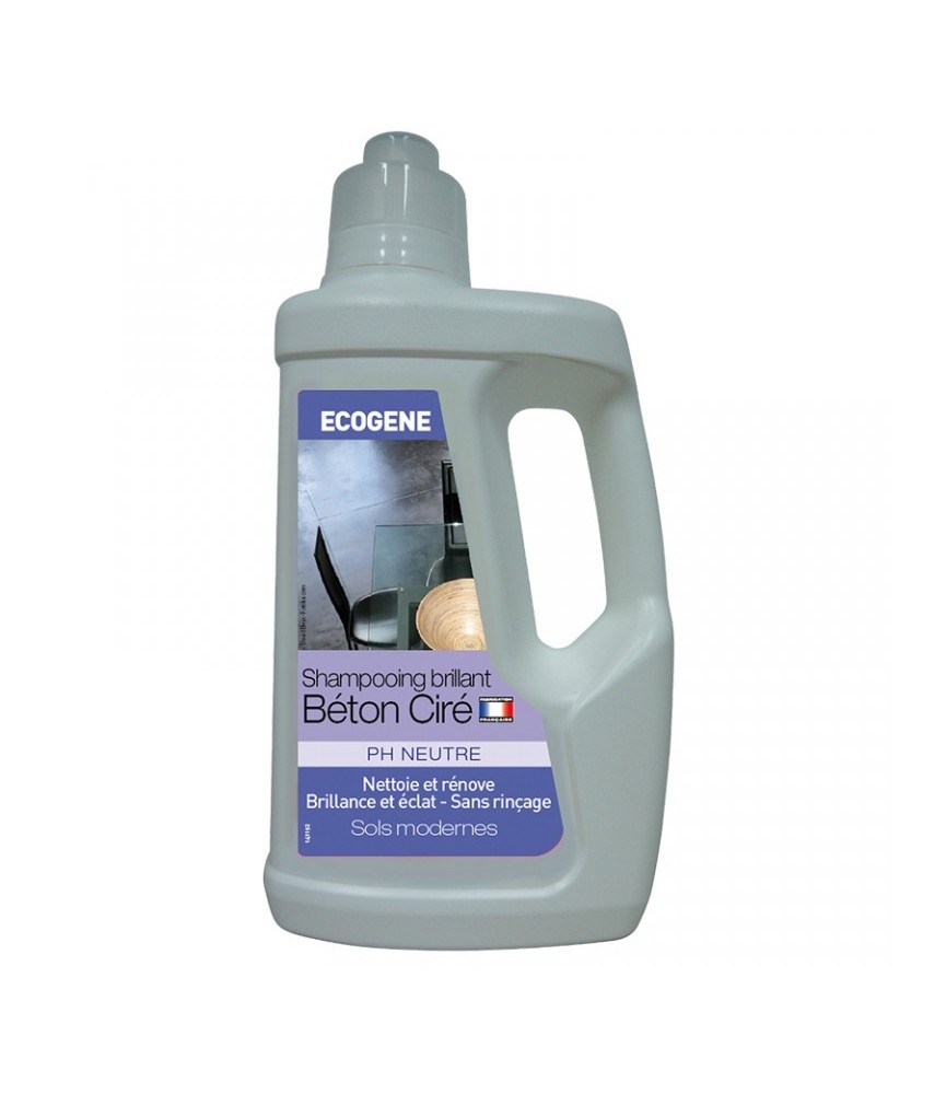 Shampoing brillant pour béton ciré - 1 L - ECOGENE Shampoing brillant pour béton ciré - 1 L - ECOGENE