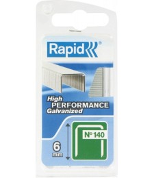Agrafe n°140 Rapid Agraf - Fil plat - Dimensions 6 mm - 970 agrafes - RAPID