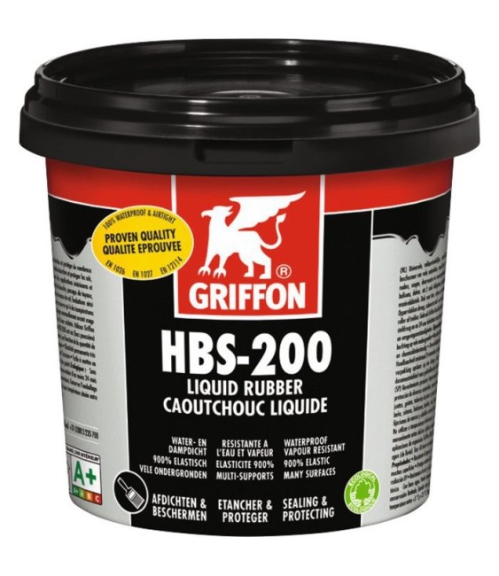 Caoutchouc liquide - Enduit de protection universel étanche - HBS-200 - 1 L - GRIFFON