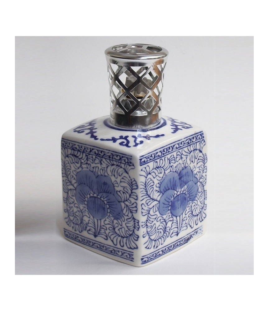Lampe à parfum - Lampe Encrier Carré Bleu - LAMPE DU PARFUMEUR Lampe à parfum - Lampe Encrier Carré Bleu - LAMPE DU PARFUMEUR