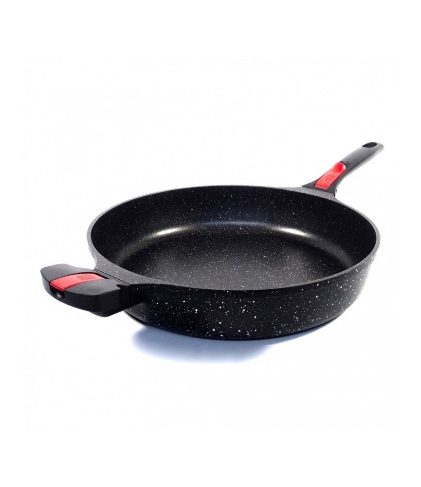 Poêle façon pierre - Manche amovible - Volna - 32 cm - PRADEL Poêle façon pierre - Manche amovible - Volna - 32 cm - PRADEL