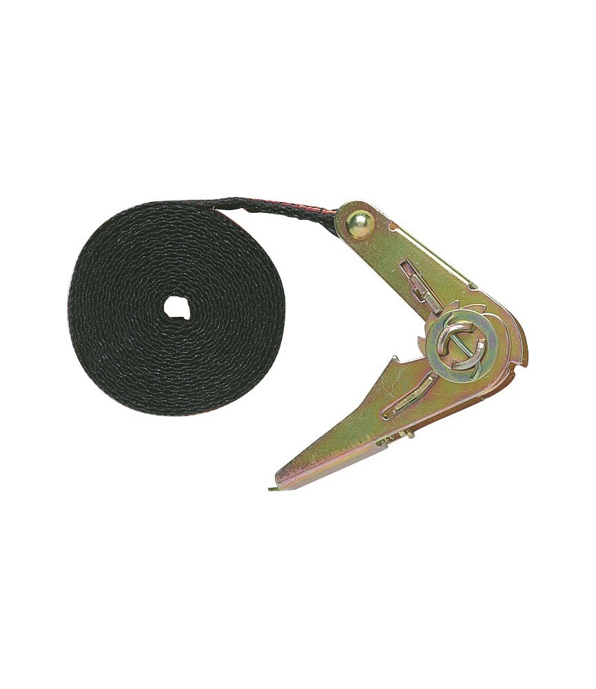 Sangle d'amarrage avec tendeur à cliquet - 5 M x 25 mm - JOUBERT Sangle d'amarrage avec tendeur à cliquet - 5 M x 25 mm - JOUBERT