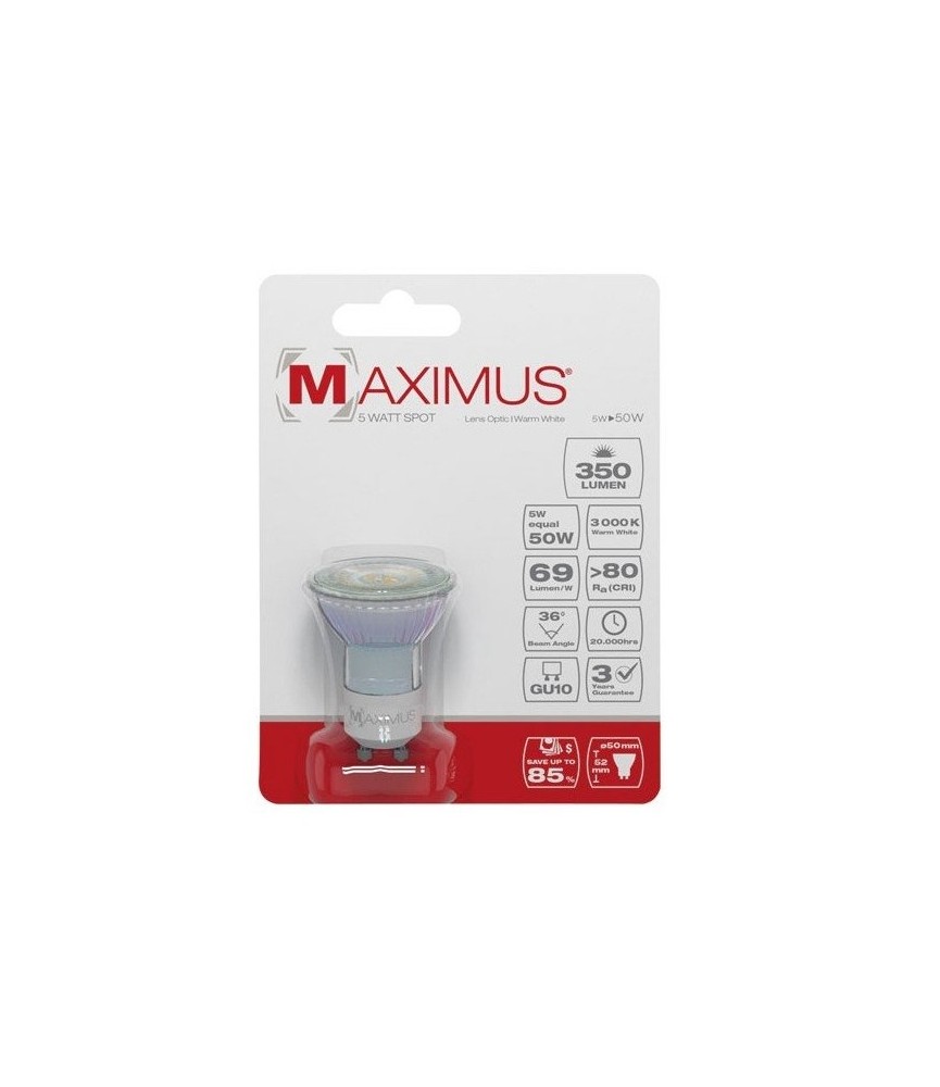 Spot LED - GU10 - 5 Watts - Maximus - DURACELL