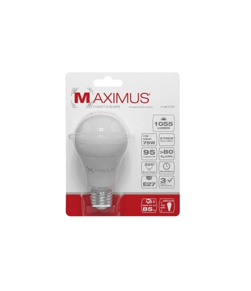 Ampoule LED bulb - E27 - 11 Watts - Maximus - DURACELL