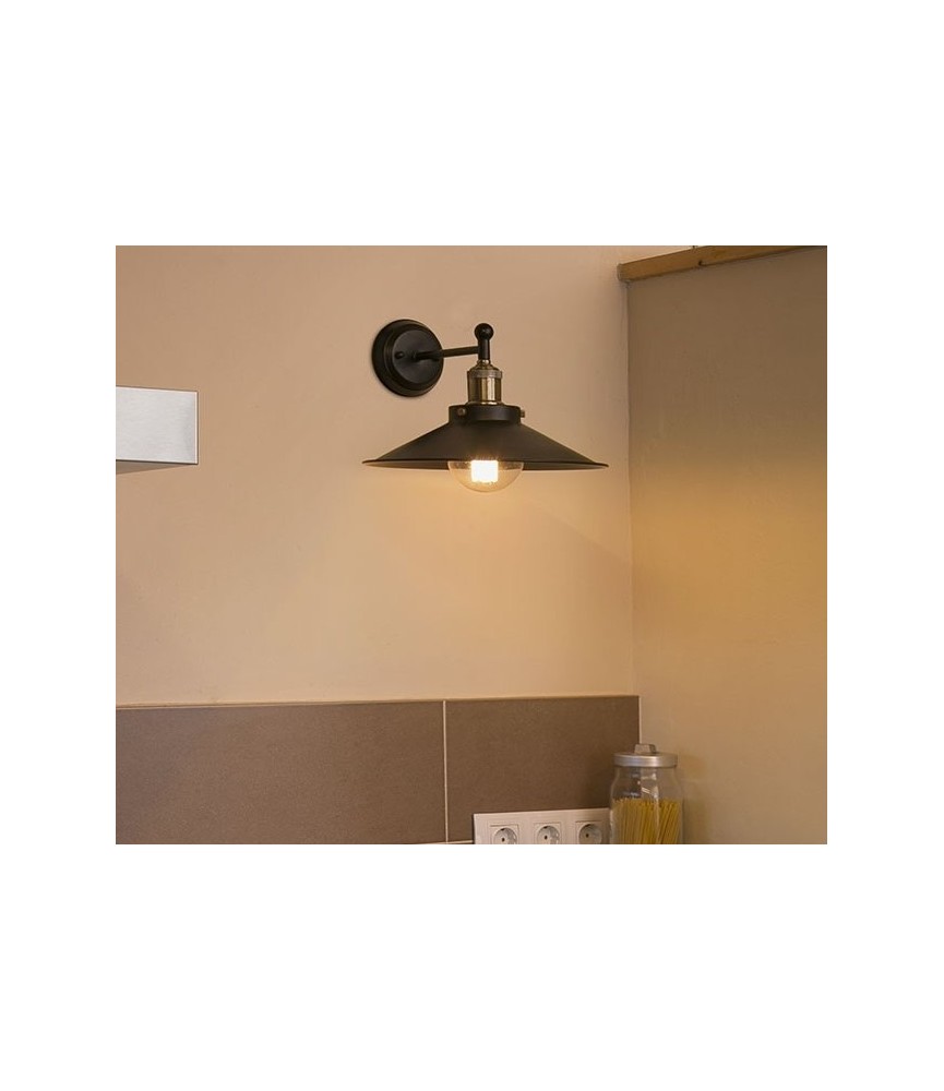 Lampe applique Marlin - Noir - FARO
