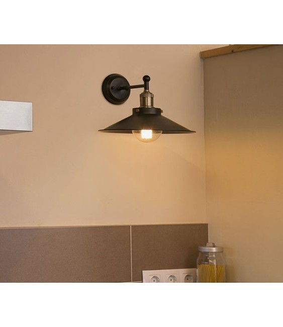 Lampe applique Marlin - Noir - FARO