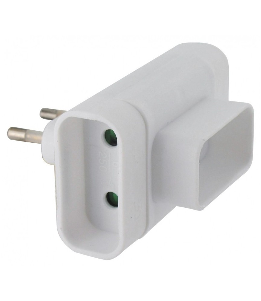 Fiche triplite - 3 x 2 P - Latérale - 6 A - Blanc - DHOME Fiche triplite - 3 x 2 P - Latérale - 6 A - Blanc - DHOME