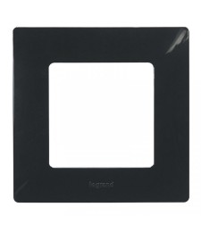 Plaque Niloé 1 poste - Onyx - LEGRAND