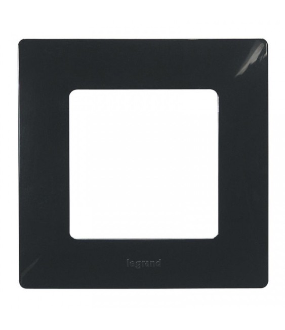 Plaque Niloé 1 poste - Onyx - LEGRAND