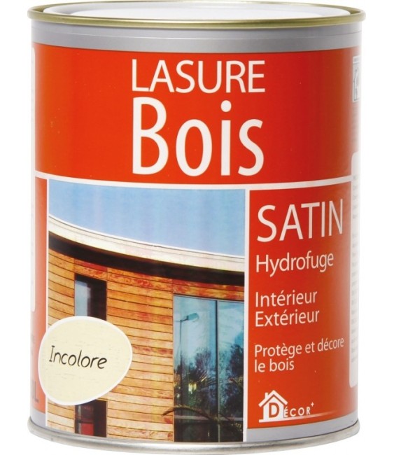Lasure Bois - Satin - Hydrofuge - Incolore - 0.75 L - RECA