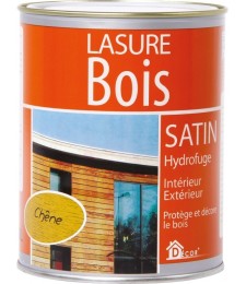 Lasure Bois - Satin - Hydrofuge - Chêne - 0.75 L - RECA