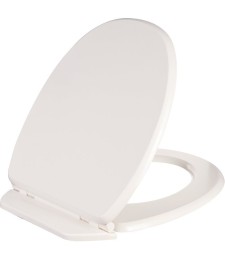 Abattant WC en bois compressé - Double - Saphir - Blanc - OLFA