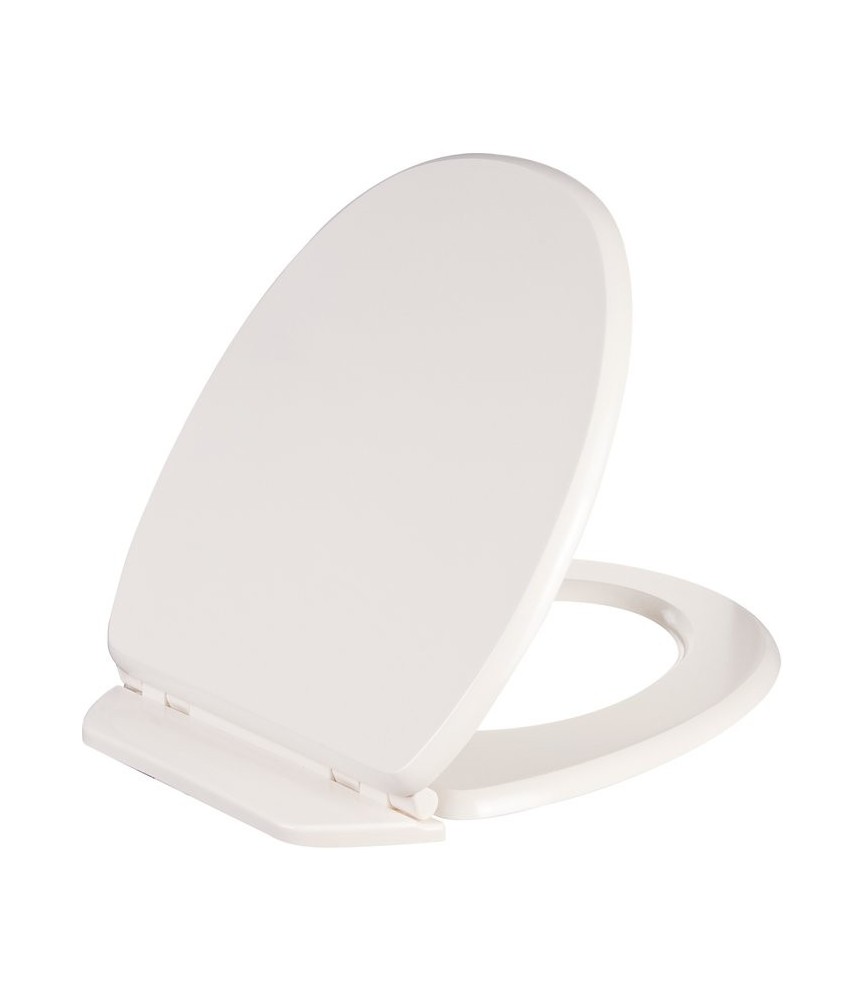 Abattant WC en bois compressé - Double - Saphir - Blanc - OLFA