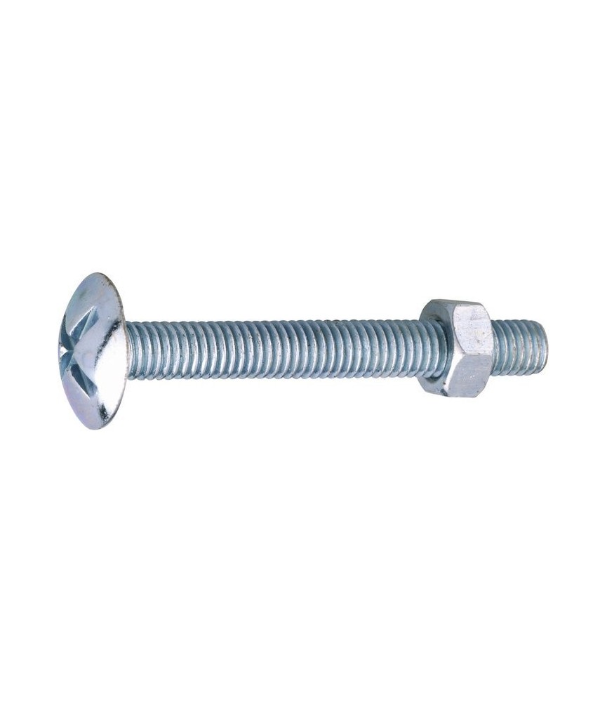 Boulon poêlier - Tête ronde - Large - Fendue - 30 x 4 mm - Lot de 500 - VISSAL