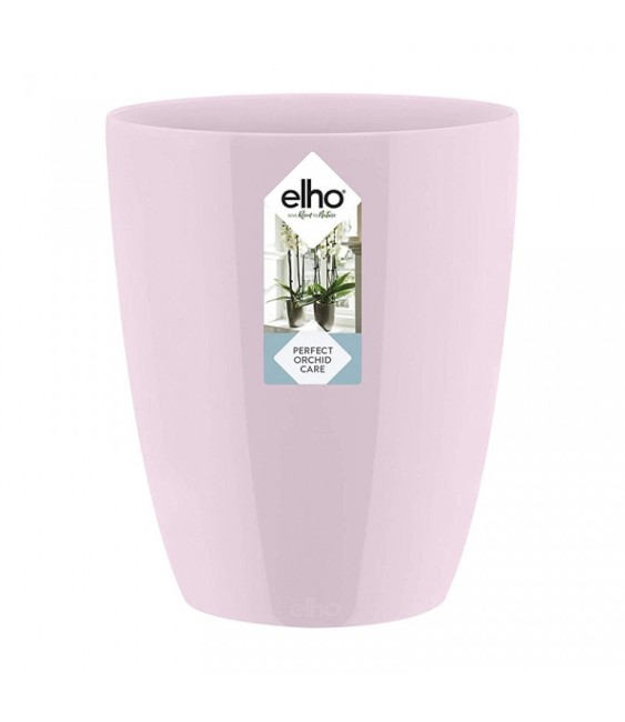 Pot haut spécial orchidée - Brussels - H 12.5 cm - Rose clair - ELHO