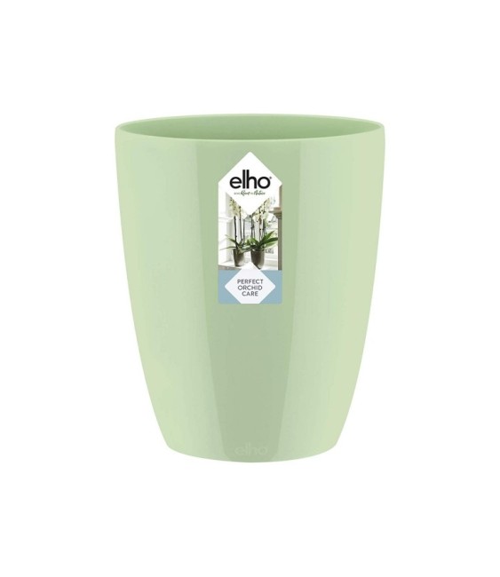 Pot haut spécial orchidée - Brussels - H 12.5 cm - Vert pastel - ELHO