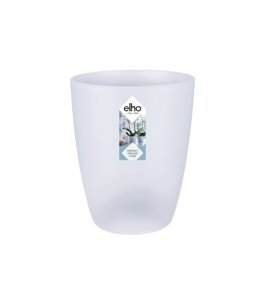 Pot haut spécial orchidée - Brussels - H 12.5 cm - Transparent - ELHO